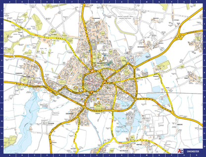 A to Z Map of  Chichester 1000 Piece Jigsaw