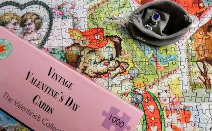 Vintage Valentine's Cards 1000  (Jan 23 AJP Subscription)Piece Jigsaw Puzzle