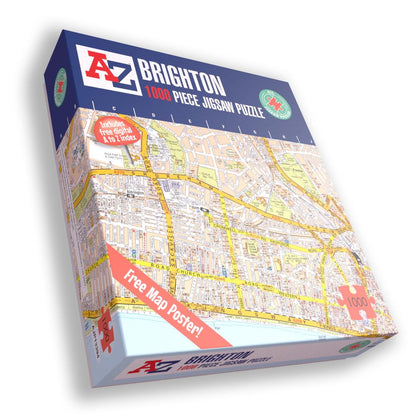 A to Z Map of  Brighton 1000 Piece Jigsaw