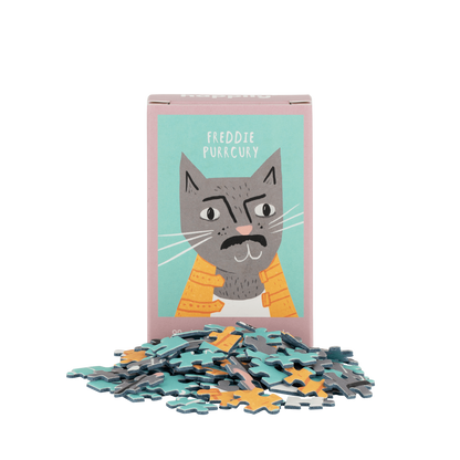 Freddie Purrcury 99 Piece Mini Jigsaw Puzzle