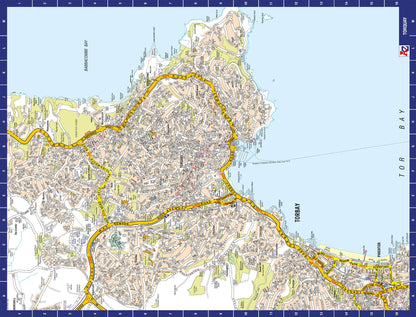 A to Z Map of  Torquay 1000 Piece Jigsaw