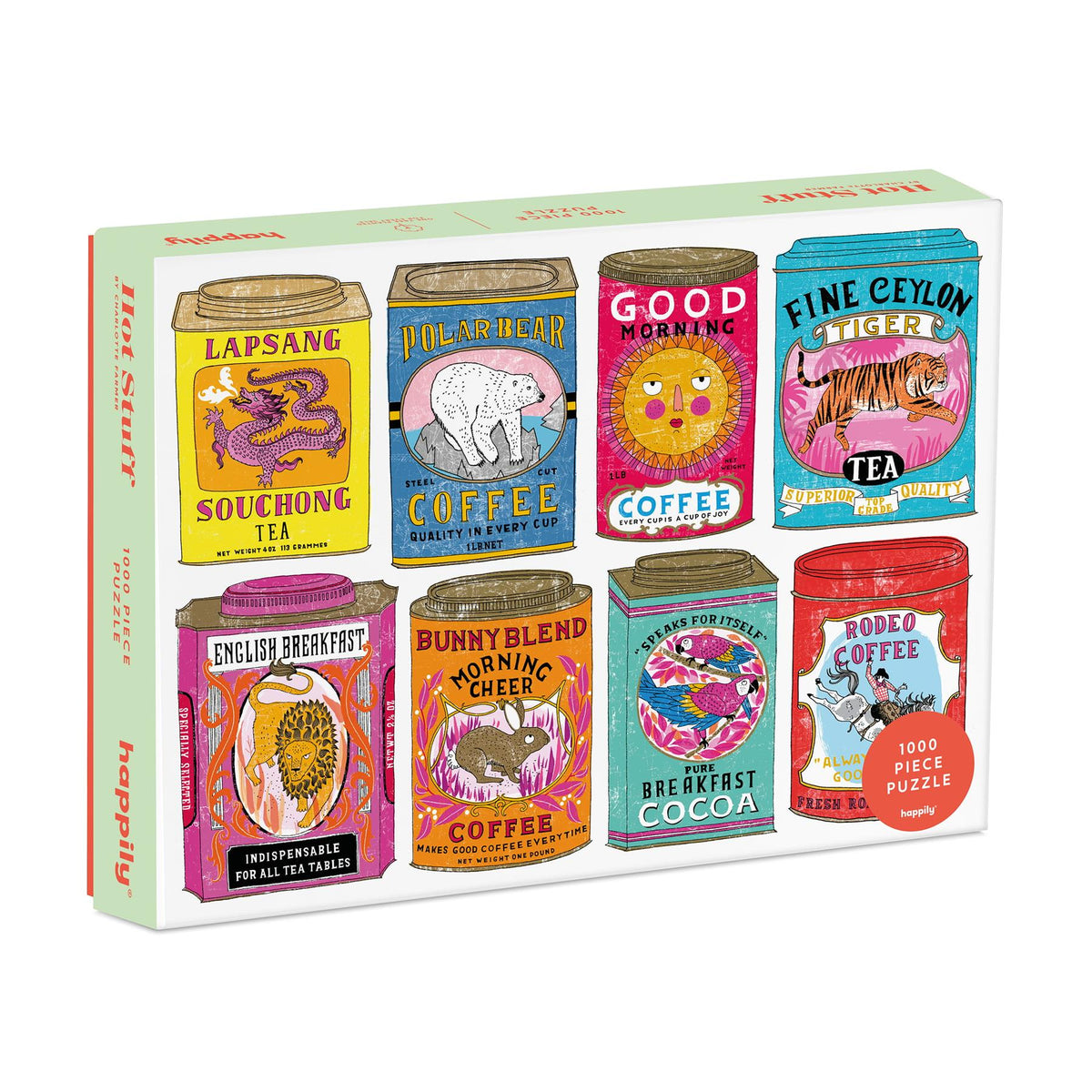 Vintage Tea and Coffee Tins 1000 Piece Jigsaw Puzzle