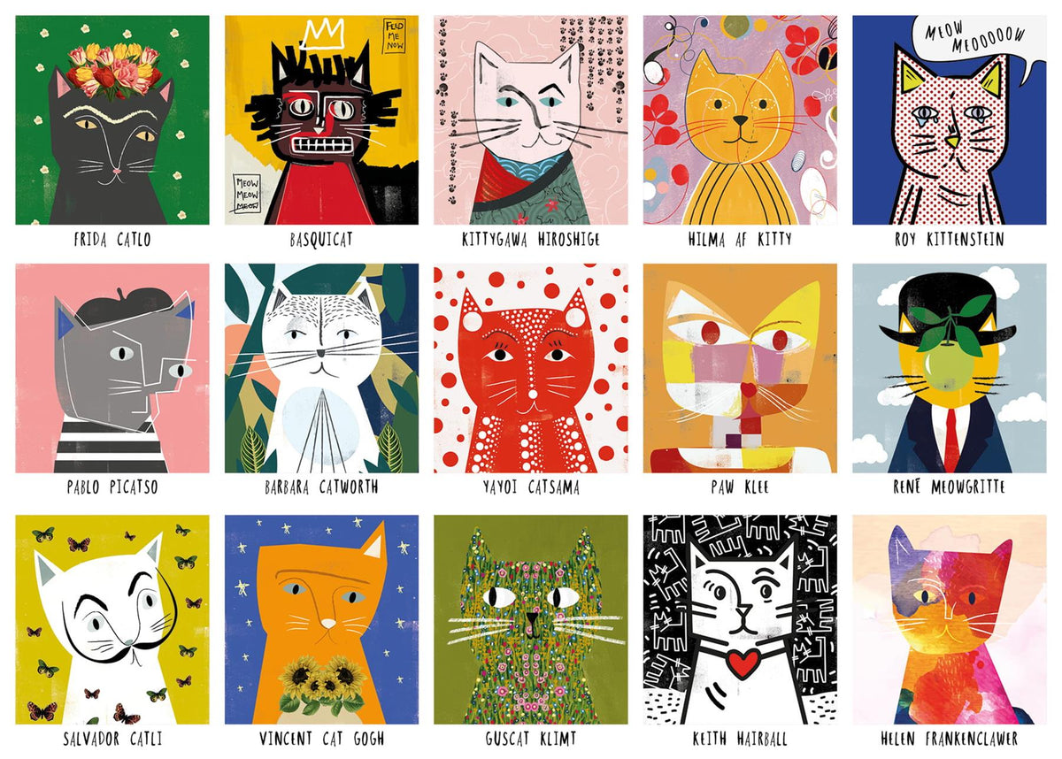 Art Cats 1000 Piece Jigsaw Puzzle