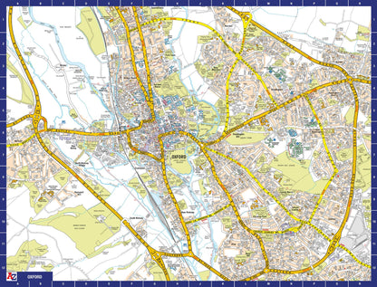 A to Z Map of  Oxford 1000 Piece Jigsaw