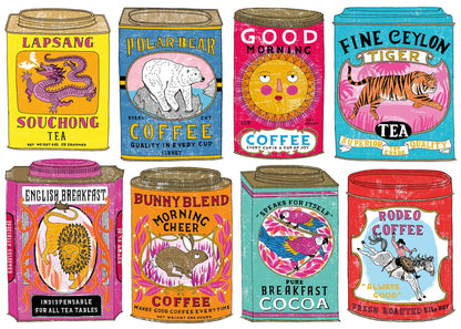 Vintage Tea and Coffee Tins 1000 Piece Jigsaw Puzzle