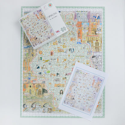 Tim Bulmer 'Map of Cambridge 1000 Piece Jigsaw Puzzle'