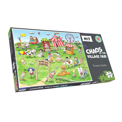 Chaos at the Village Fair - No.7 1000 or 500 Piece Jigsaw Puzzles