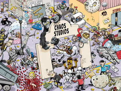 Chaos at the Movies - No.9 1000 or 500 Piece Jigsaw Puzzles
