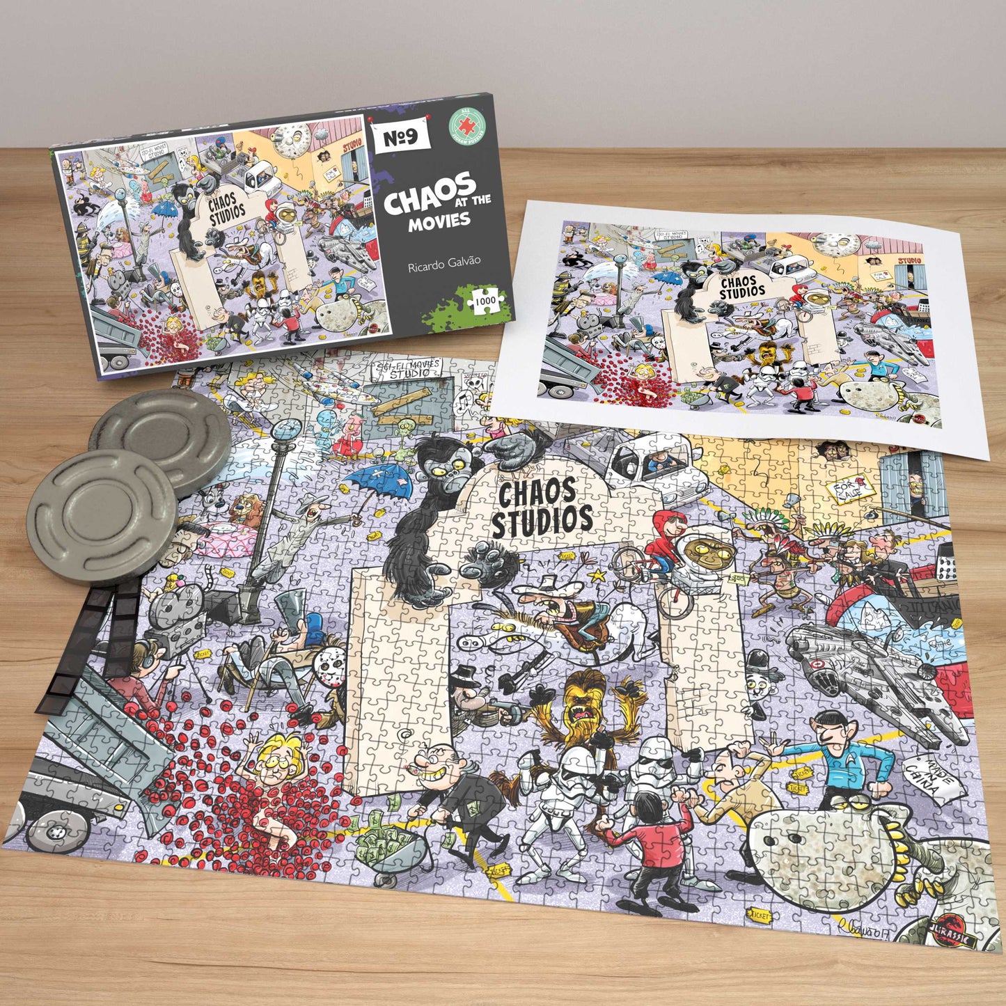 Chaos at the Movies - No.9 1000 or 500 Piece Jigsaw Puzzles
