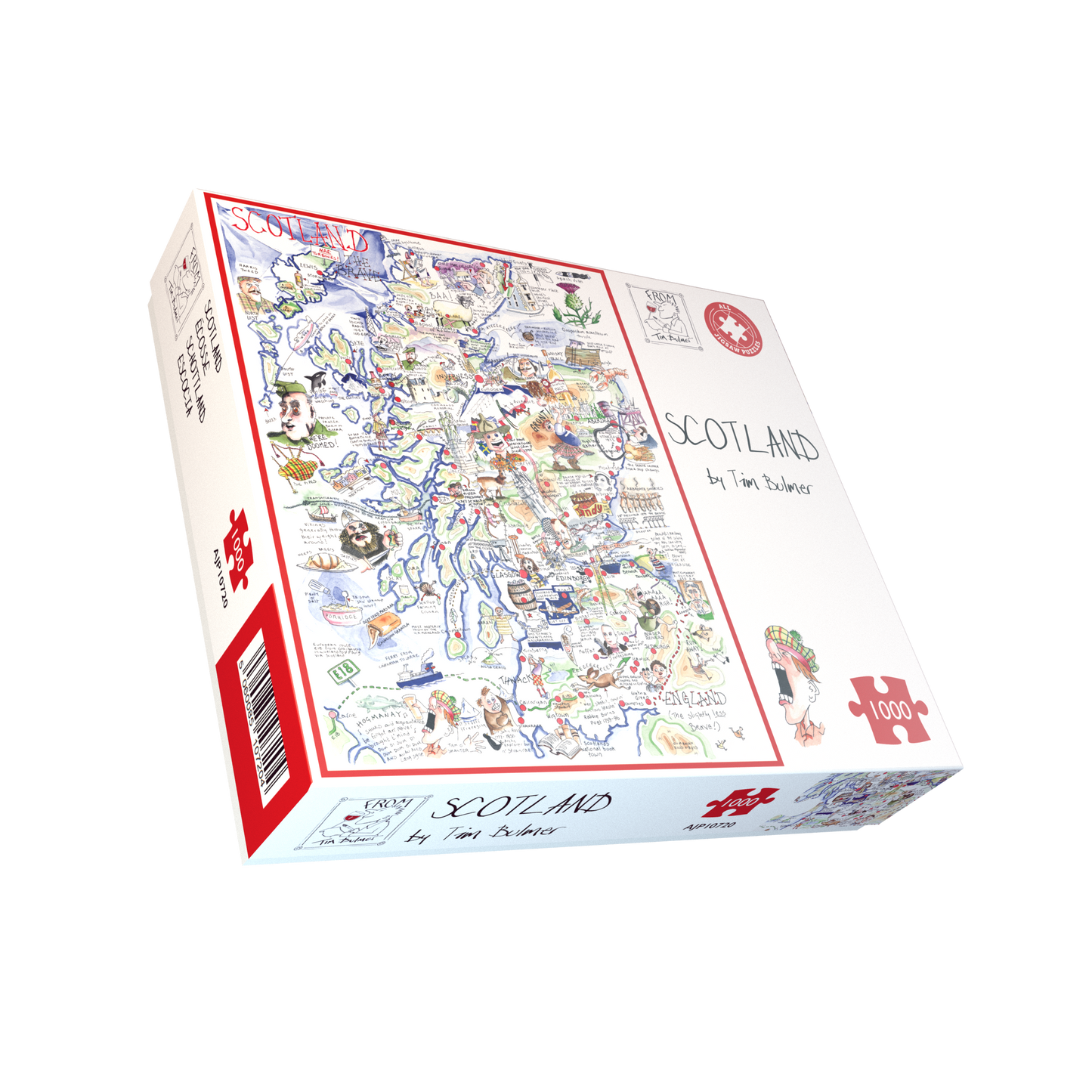 Map of Scotland - Tim Bulmer 1000 Piece Jigsaw Puzzle