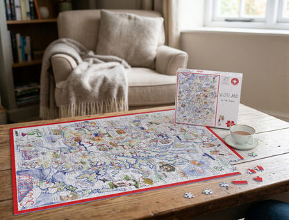 Map of Scotland - Tim Bulmer 1000 Piece Jigsaw Puzzle