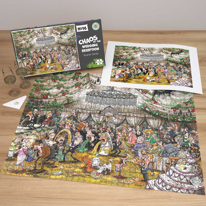 Chaos at the Wedding Reception - No.16 1000 or 500 Piece Jigsaw Puzzle