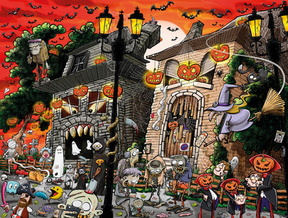 Chaos on Halloween - No.17 1000 or 500 Piece Jigsaw Puzzles