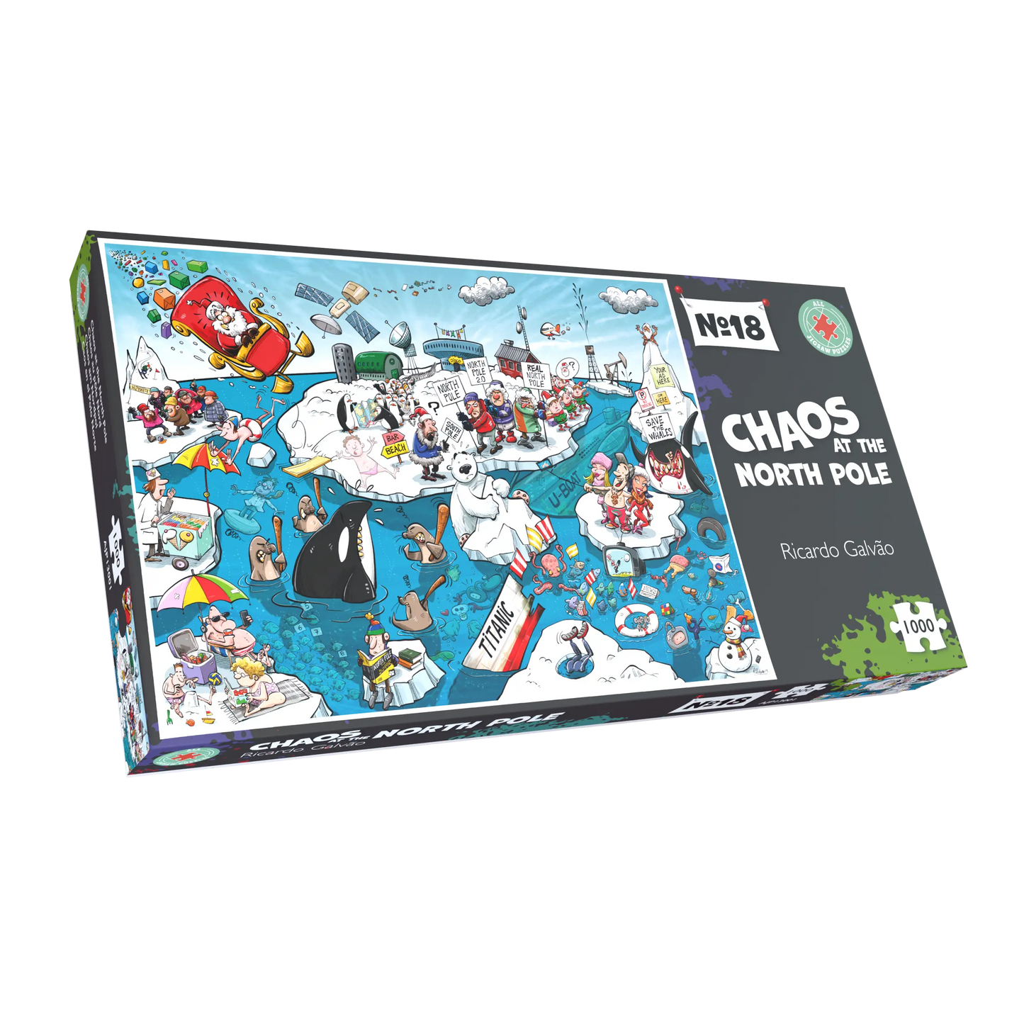 Chaos at the North Pole - No.18 1000 Piece Jigsaw Puzzle