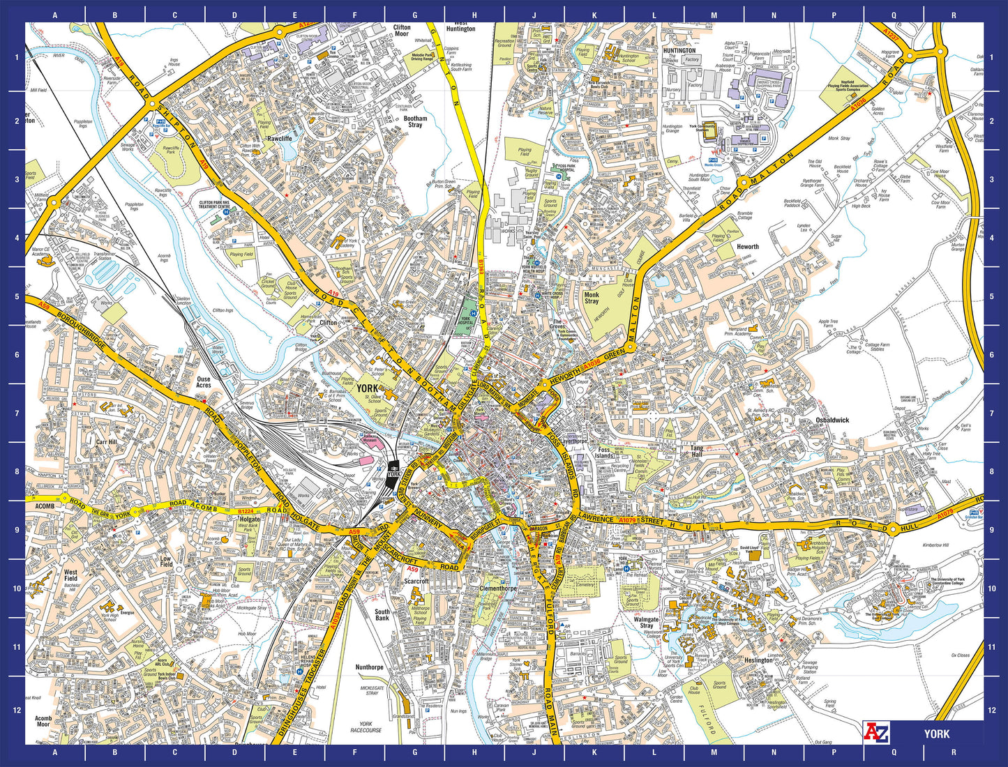A-Z Map of  York 1000 Piece Jigsaw
