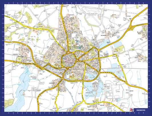 A-Z Map of  Chichester 1000 Piece Jigsaw