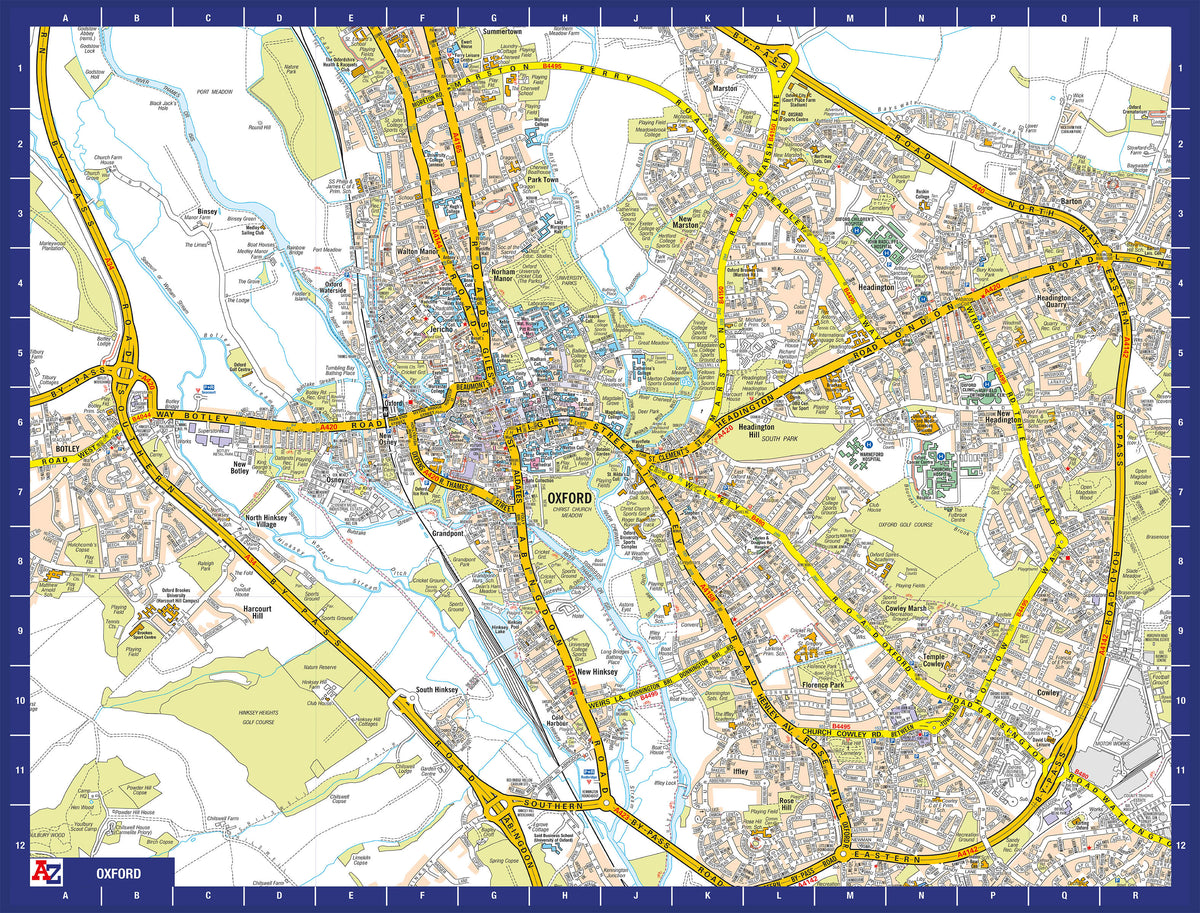 A-Z Map of  Oxford 1000 Piece Jigsaw