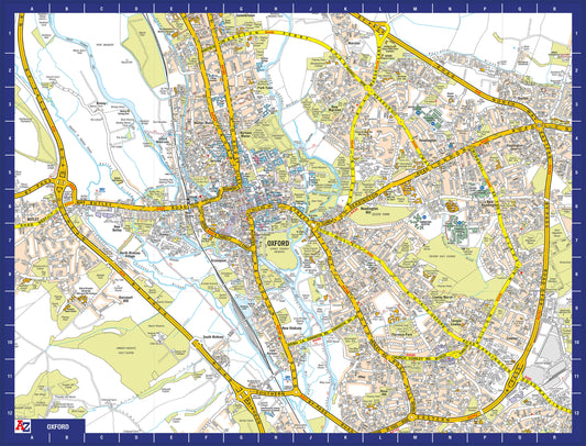 A-Z Map of  Oxford 1000 Piece Jigsaw