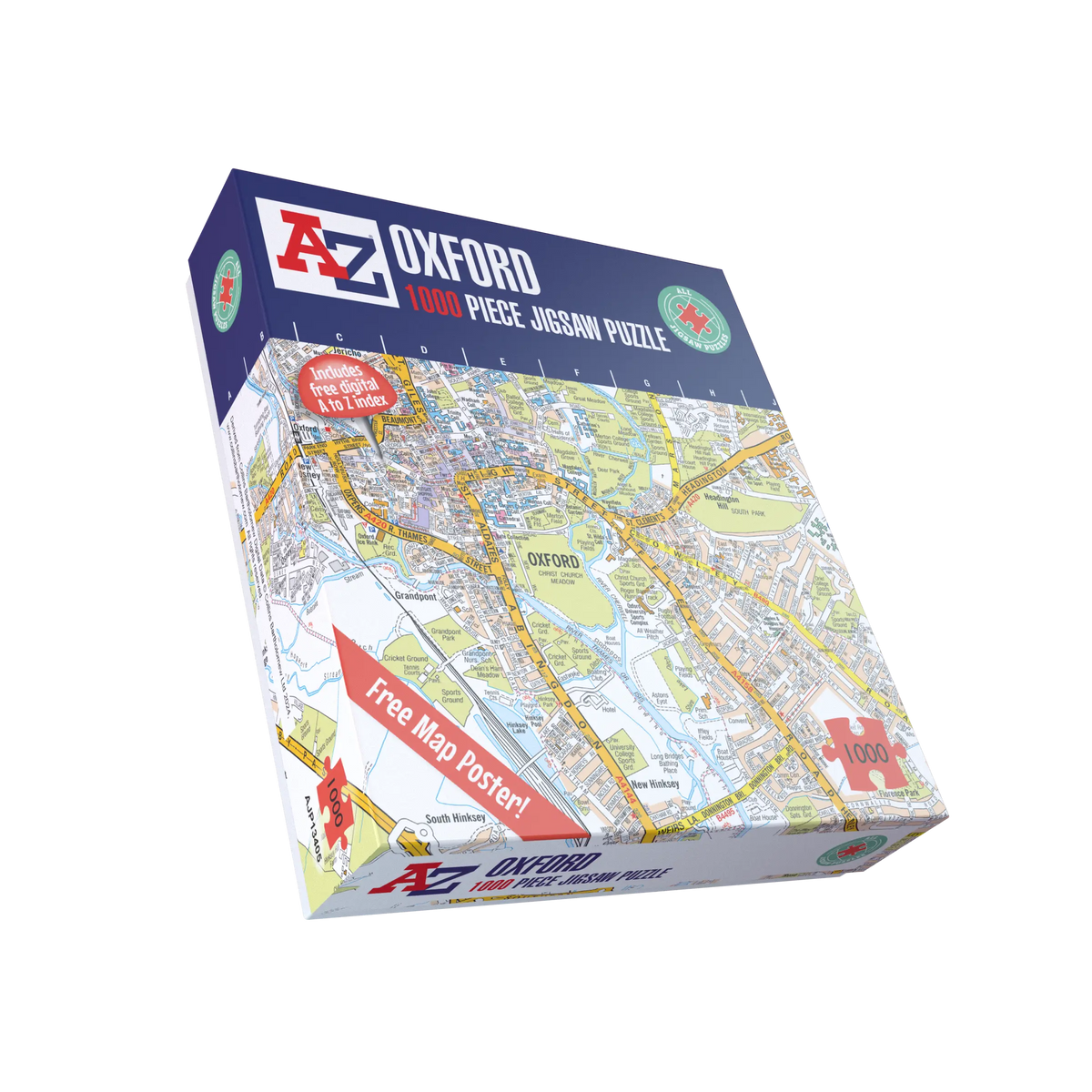 A-Z Map of  Oxford 1000 Piece Jigsaw