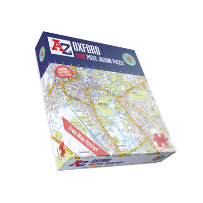 A-Z Map of  Oxford 1000 Piece Jigsaw
