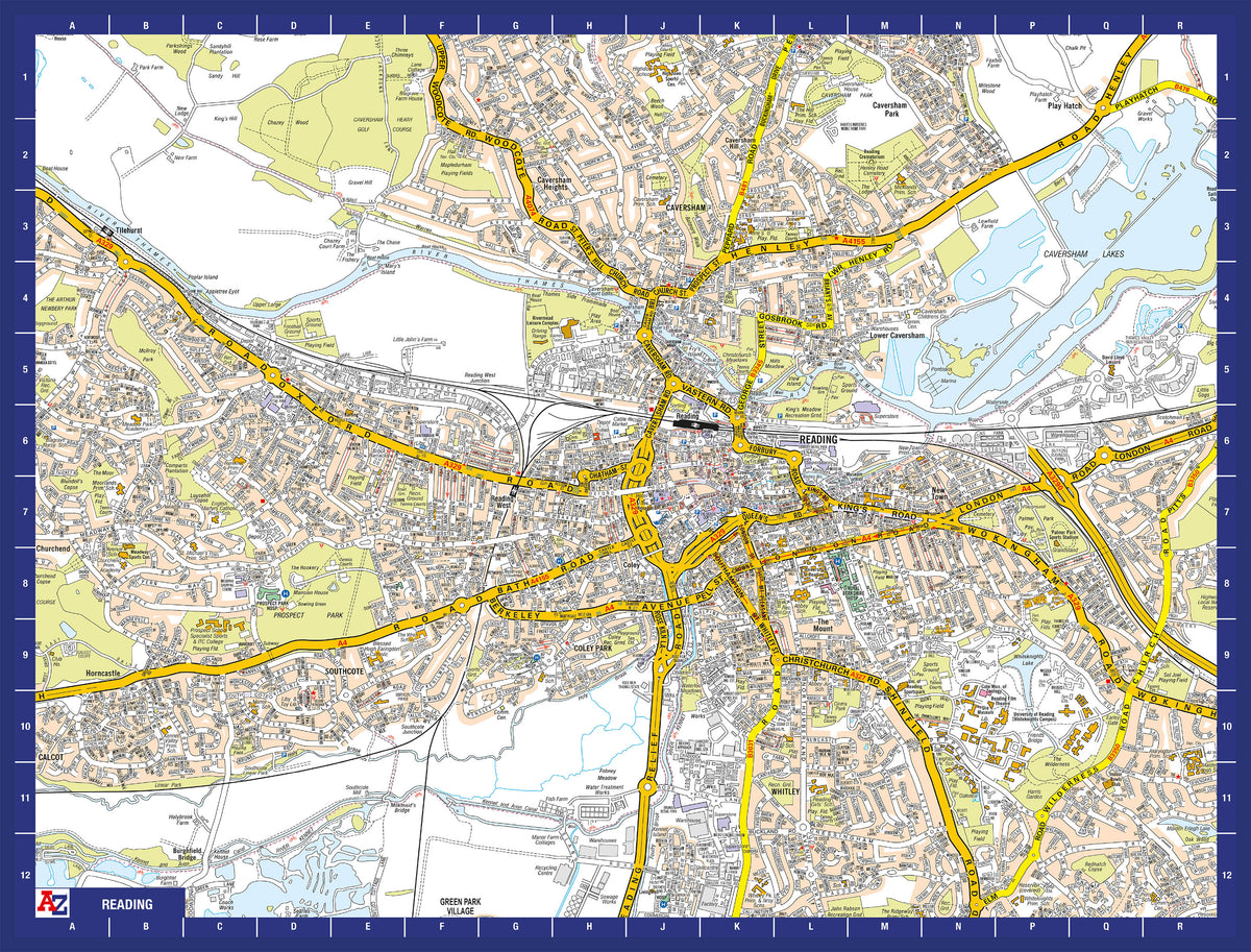 A-Z Map of  Reading 1000 Piece Jigsaw