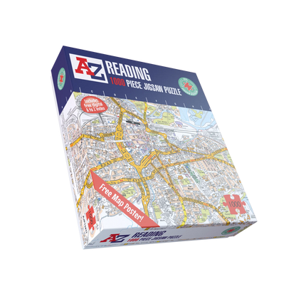 A-Z Map of  Reading 1000 Piece Jigsaw