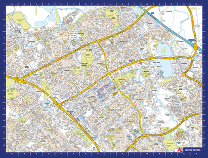 A-Z Map of  Milton Keynes 1000 Piece Jigsaw