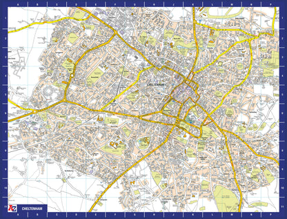A-Z Map of  Cheltenham 1000 Piece Jigsaw