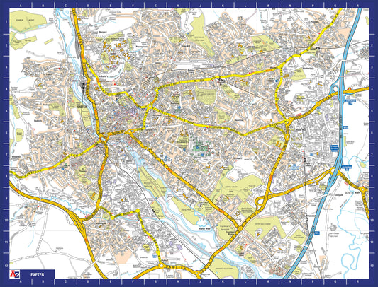 A-Z Map of  Exeter 1000 Piece Jigsaw