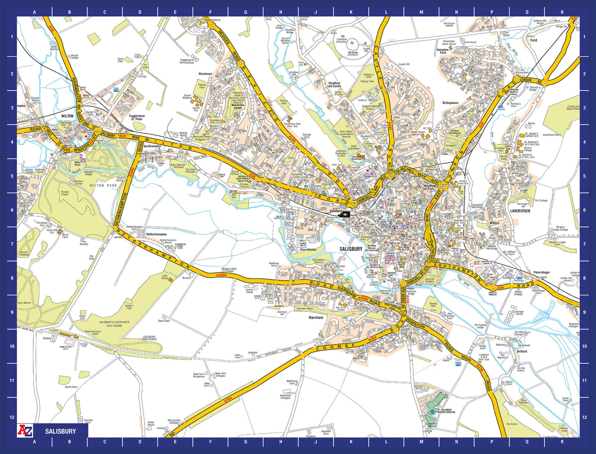 A-Z Map of  Salisbury 1000 Piece Jigsaw