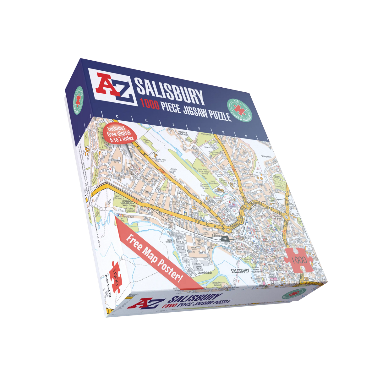 A-Z Map of  Salisbury 1000 Piece Jigsaw