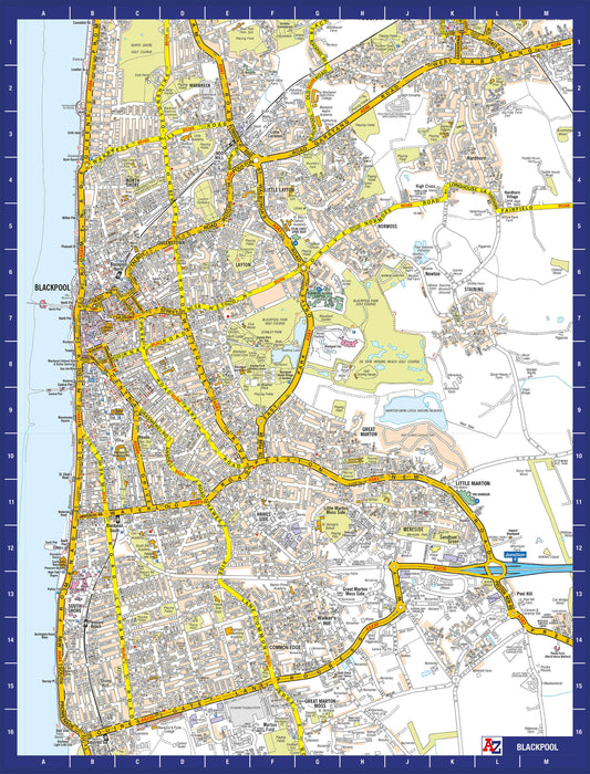 A-Z Map of  Blackpool 1000 Piece Jigsaw