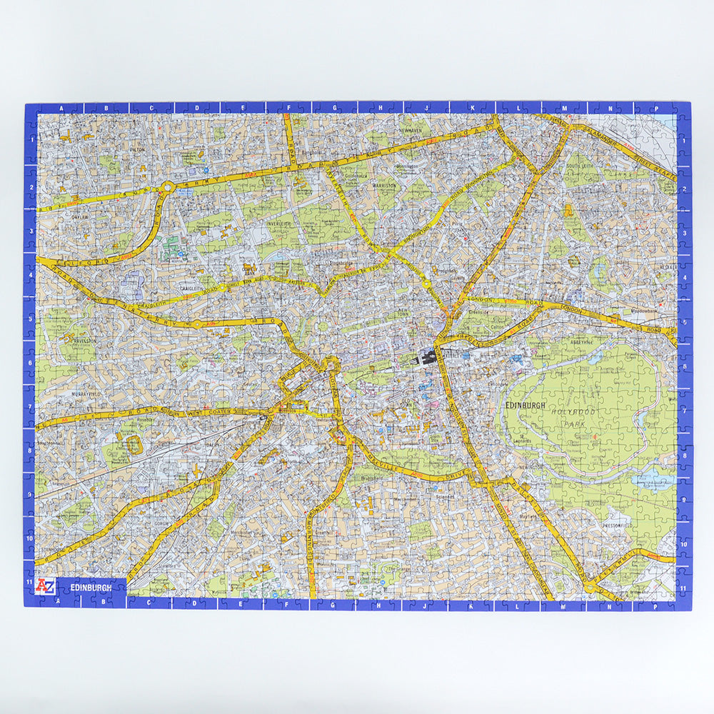 A to Z Map of  Edinburgh 1000 Piece Jigsaw