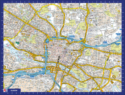 A-Z Map of  Glasgow 1000 Piece Jigsaw