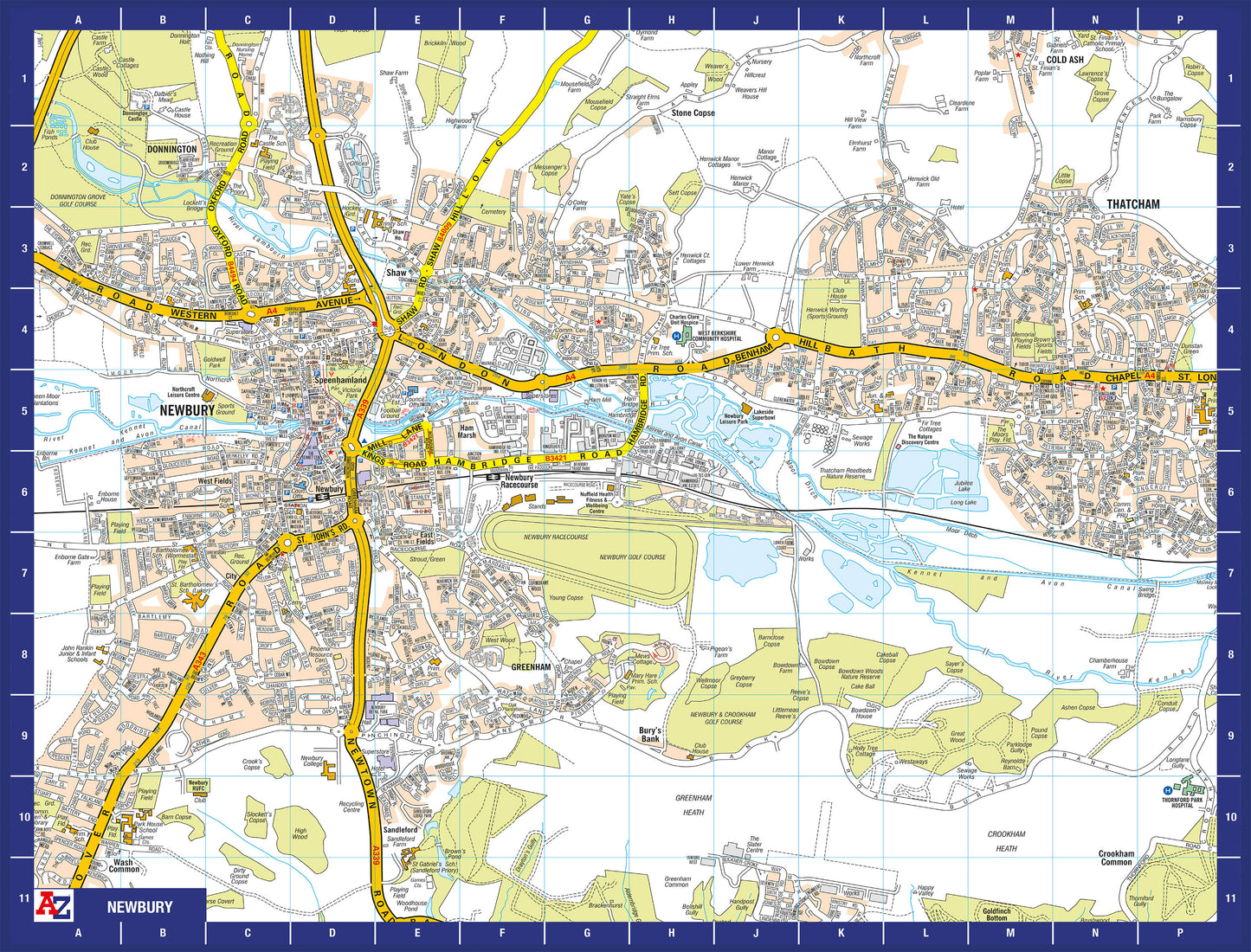 A-Z Map of Newbury 1000 Piece Jigsaw