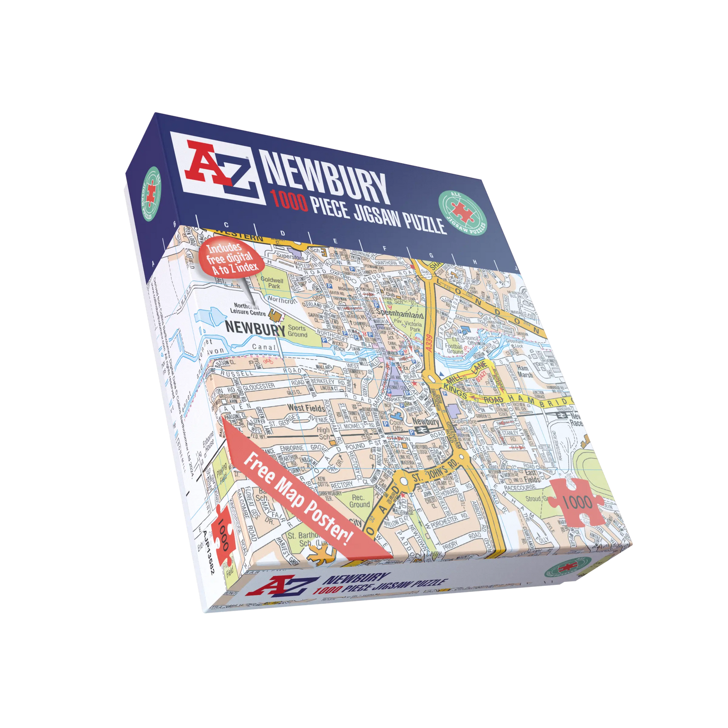 A-Z Map of Newbury 1000 Piece Jigsaw