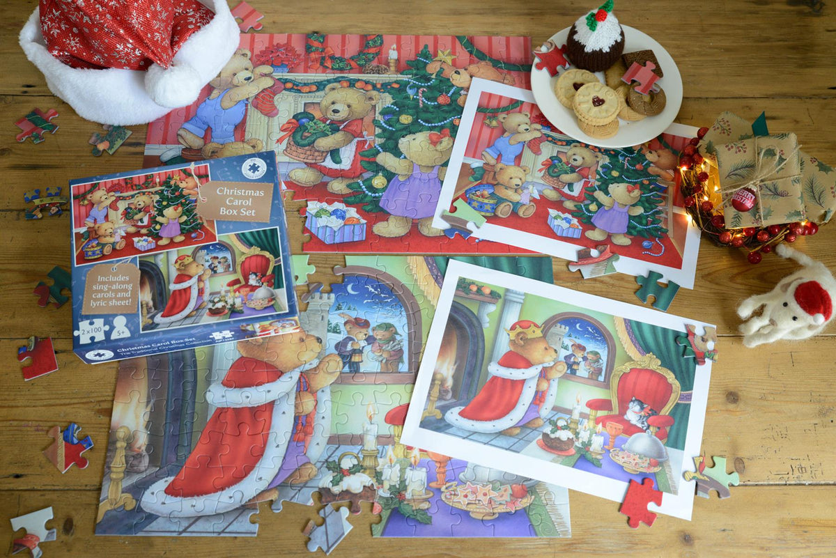 Christmas Carols 2 x 100 Piece Jigsaw set