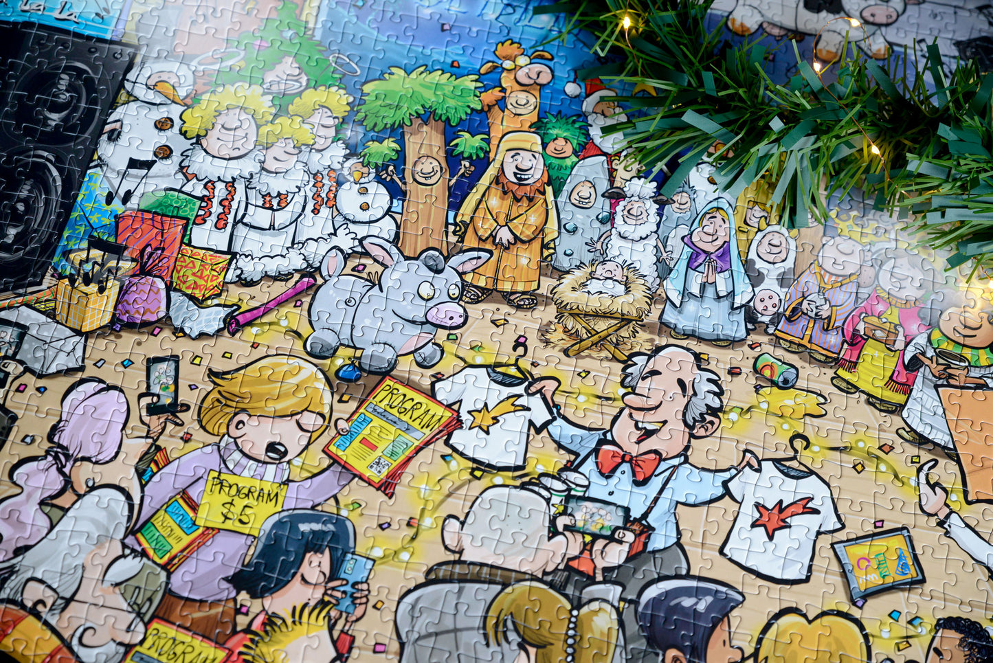 Djigsaw Vu  at the Nativity 2 x 1000 Piece Jigsaw Puzzle Set
