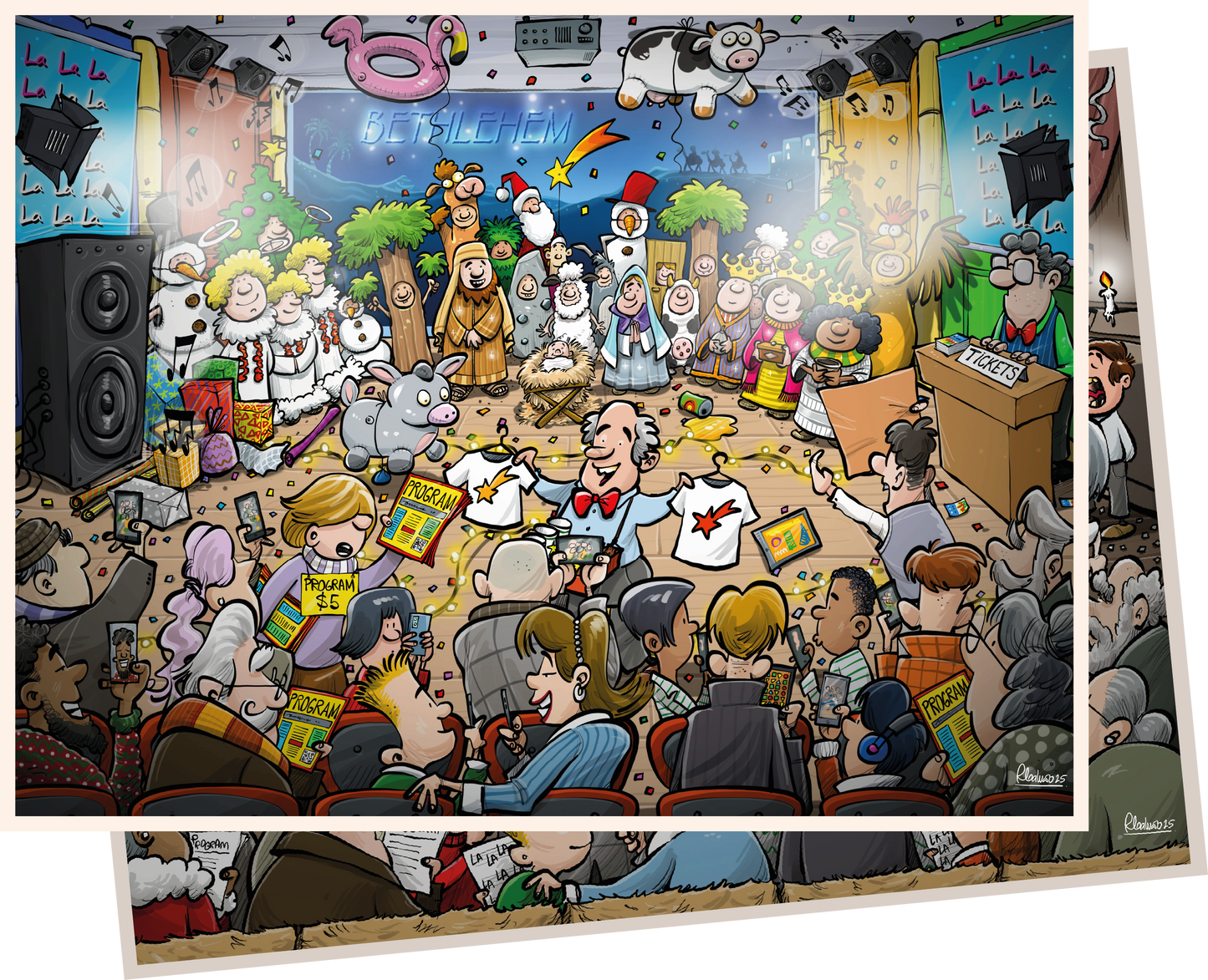 Djigsaw Vu  at the Nativity 2 x 1000 Piece Jigsaw Puzzle Set