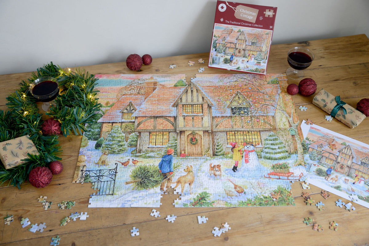 The Christmas Cottage 1000 Piece Jigsaw Puzzle