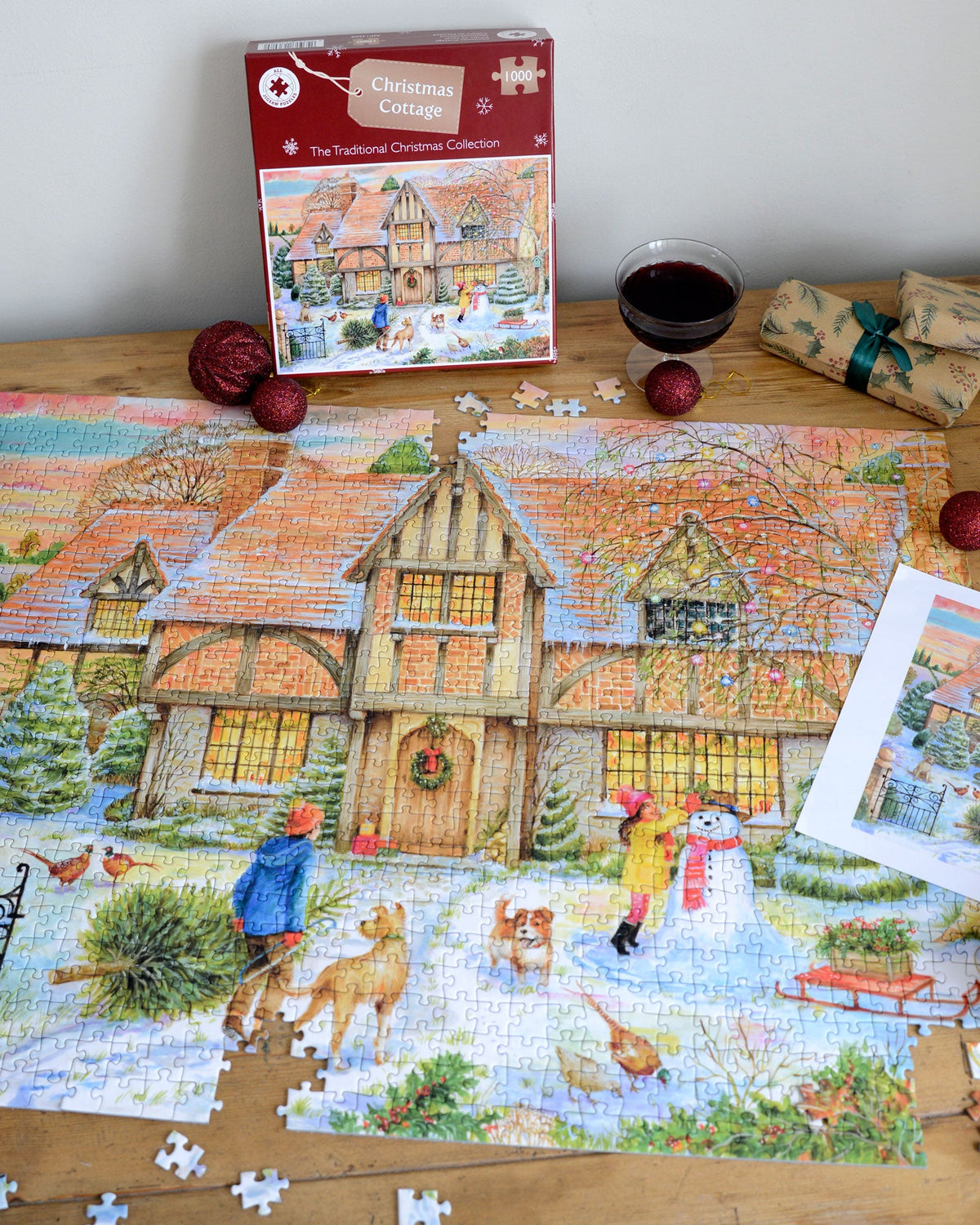 The Christmas Cottage 1000 Piece Jigsaw Puzzle