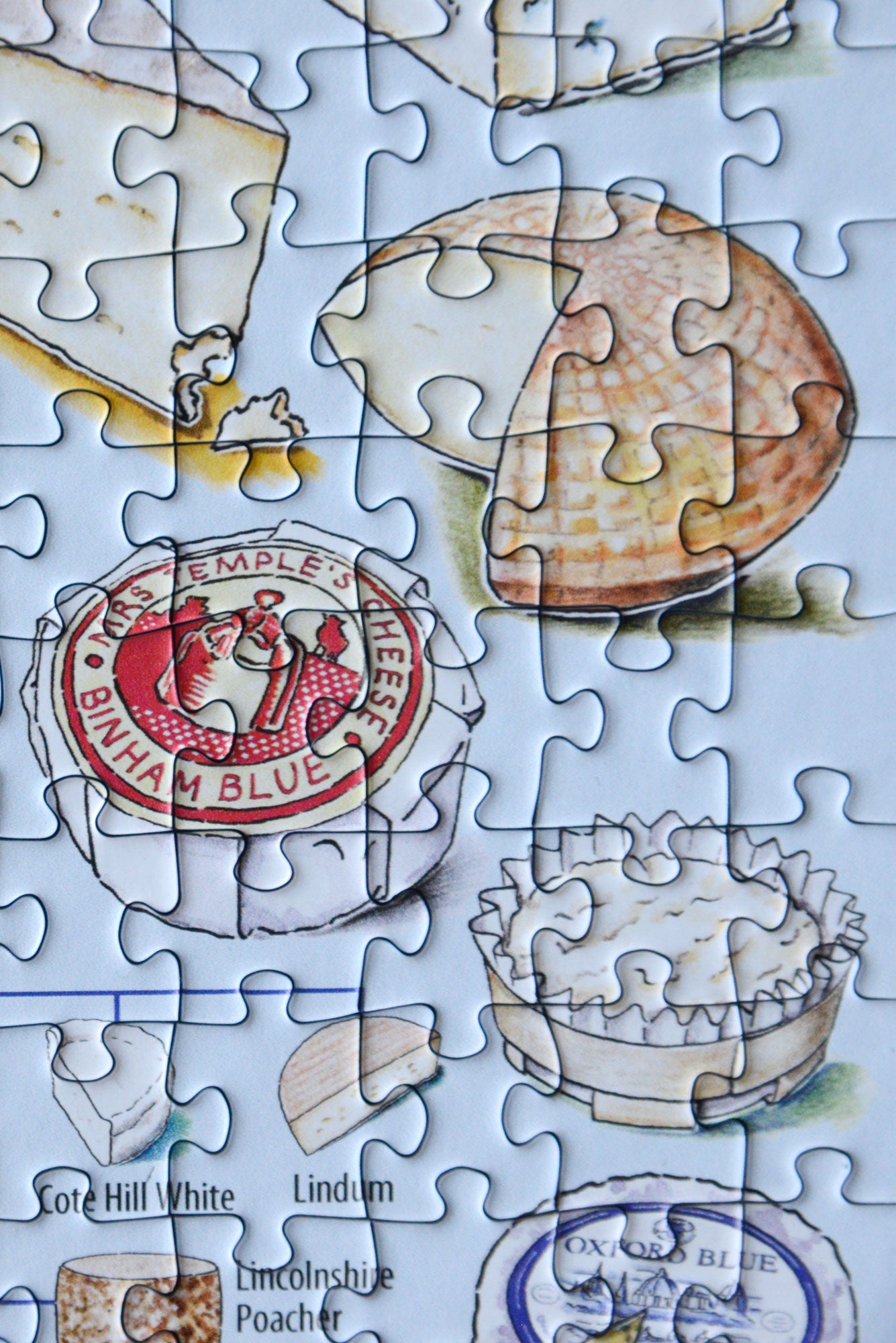 A Cheesemonger's Map of British & Irish Cheese 1000 Piece Jigsaw Puzzle