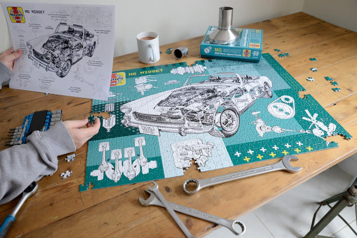 Haynes MG Midget 65th Anniversary 1000 Piece Jigsaw Puzzle