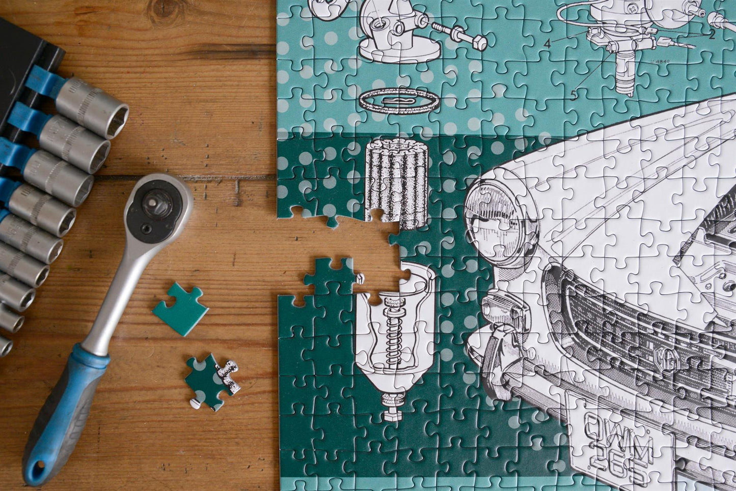 Haynes MG Midget 65th Anniversary 1000 Piece Jigsaw Puzzle