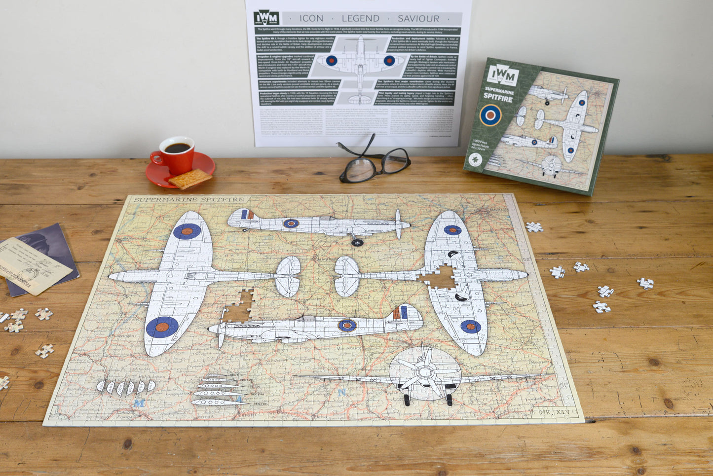 Imperial War Museums Spitfire 90th Anniversary 1000 Piece Jigsaw Puzzle