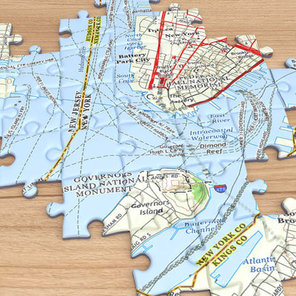 New York City Map 1000 Piece Jigsaw Puzzle