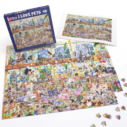 Mike Jupp I Love Pets 1000 Piece Jigsaw Puzzle