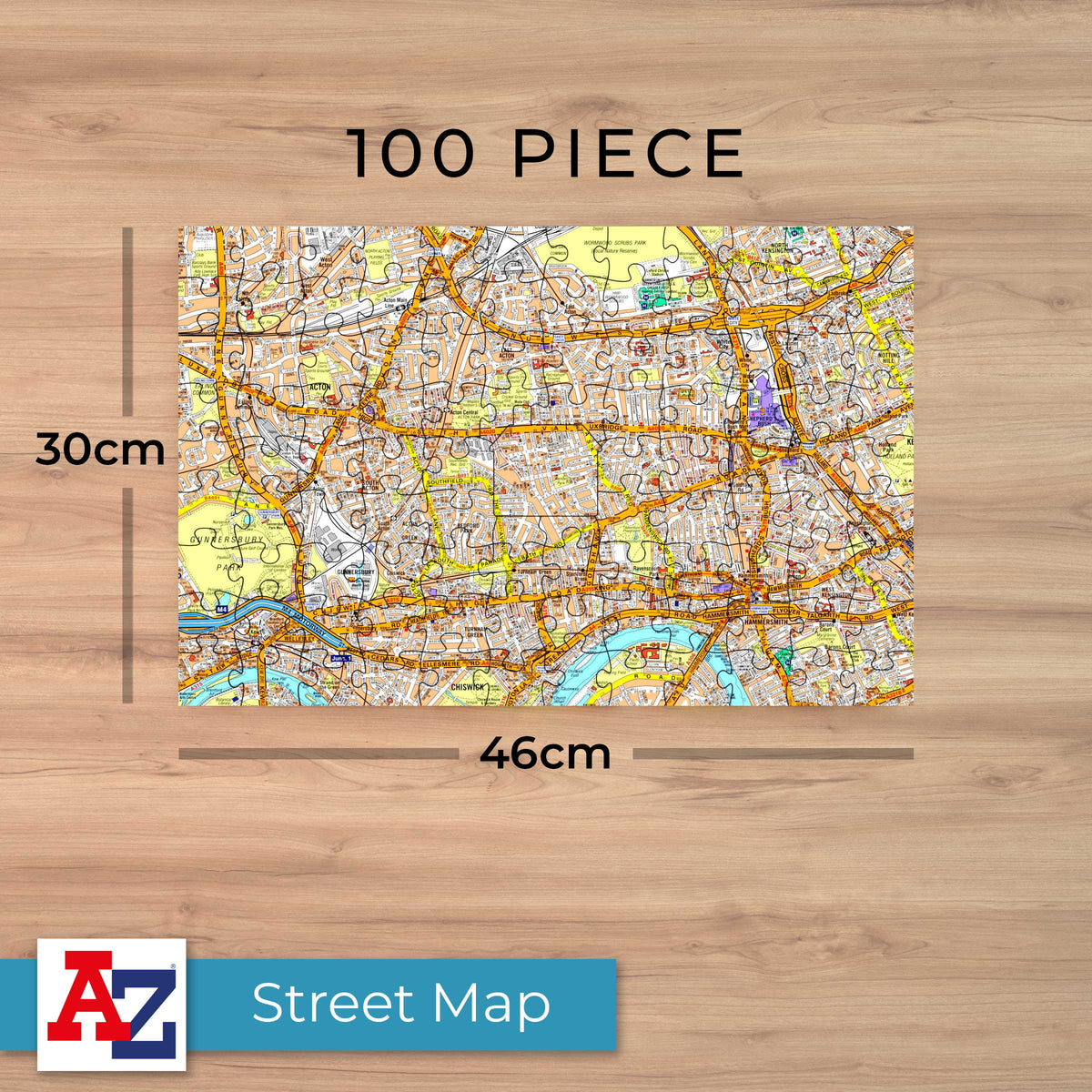 Hometown UK Personalised Map Jigsaw Puzzle