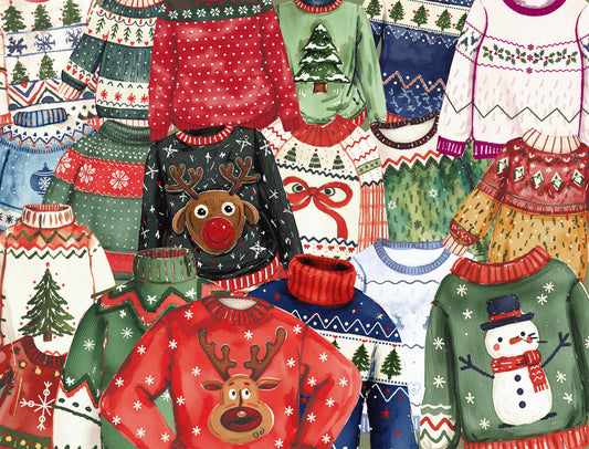 Christmas Jumpers 1000 & 500 Piece Jigsaw Puzzle