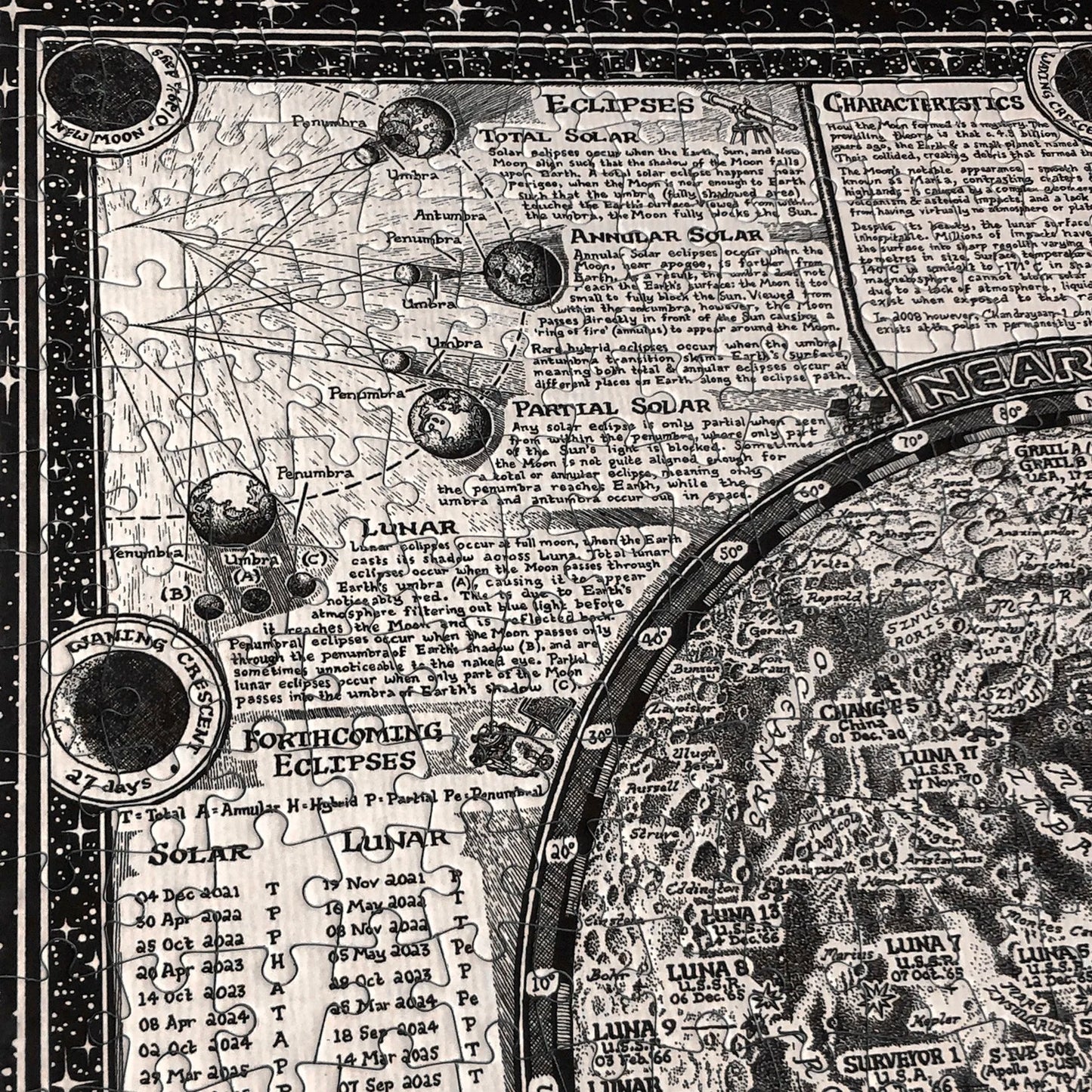 Moon Map Jigsaw 
Puzzle - 1000 pieces